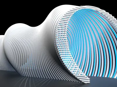 Futuristic Tunnel  3D model