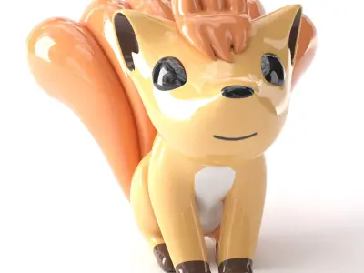 Pokemon Vupix ceramic 3D model