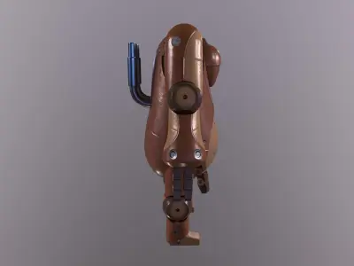 Stylized Robot Sci-Fi Free low-poly 3D model