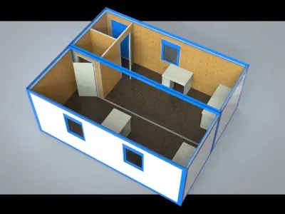 Modular office 30m2 3D model