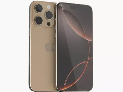 Apple iphone 16 pro desert 3D model