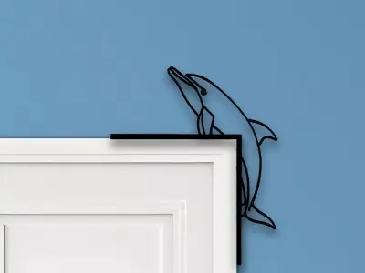 Dolphin Door Corner Decor 3D print model