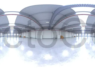 HDRI - Industrial Warehouse Interior 12 Texture