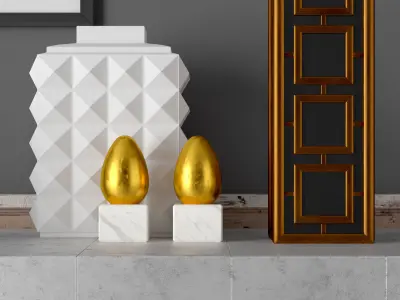 Console whith decor 2   3D model