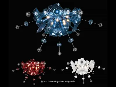 893 Celesta Lightstar Collection of Lamps   3D Model Pack