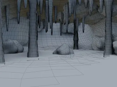 Cave 3D model Low-poly 3D model purchase
