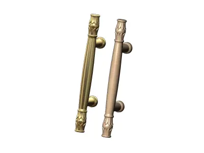 Lotus bead round push pull handle  3D print model