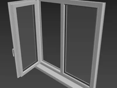uPVC Window Generator v2 with 16 style 3D model