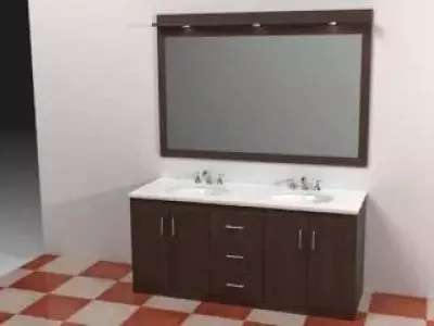 Double Vanity Free 3D model