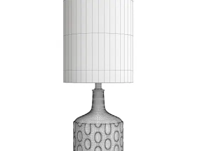 Uttermost Darrin Grey Table Lamp Low-poly 3D model