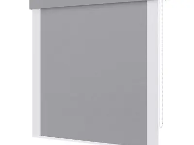 Grey Window Blinds 3D model