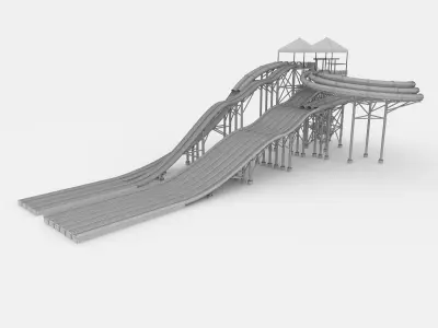 Waterpark Slide 14 3D model