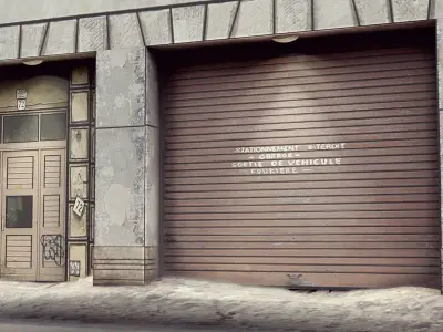 Low Poly Warehouse Low-poly 3D model