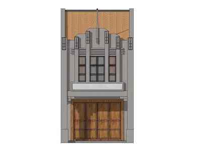 Malaysia Shophouse 1940 3D model
