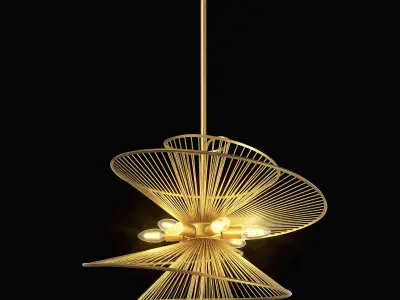 728 Zeta Lightstar Collection of Modern Lamps  Spiral 3D Model Pack