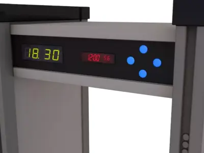 Security Metal Detector model 3D model