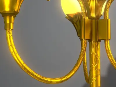 A collection of Street Lamps - Set I 3D model