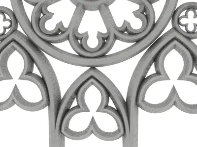 Gothic window 3D model