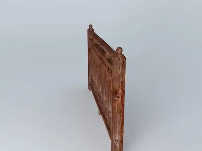 Rodhopean railing  Free 3D model