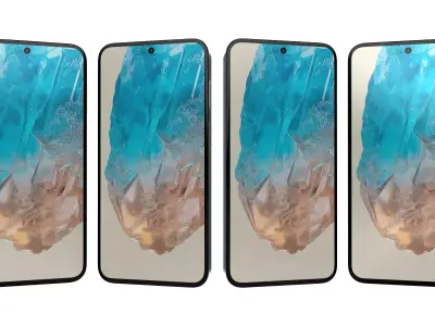 Samsung Galaxy M35 Light Blue High Poly 3D model