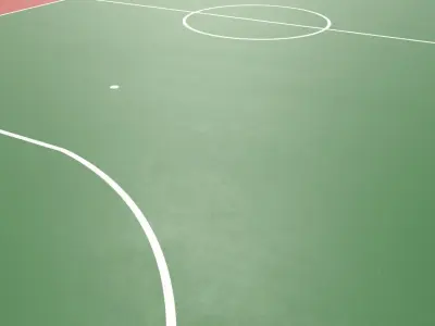 PBR Multi Sports Game Court Floor Low-poly 3D model