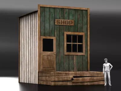 West Wild Home 14 Low-poly 3D model