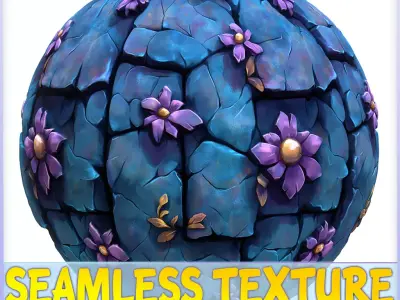Stylized Stone Floor Seamless Texture Texture 4