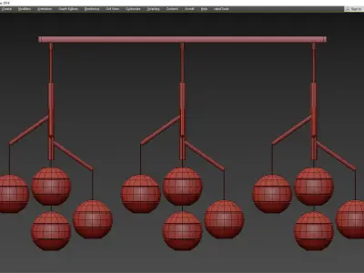 SEDONA CHANDELIER Low-poly 3D model