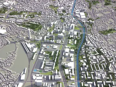 Sarajevo Low-poly 3D model