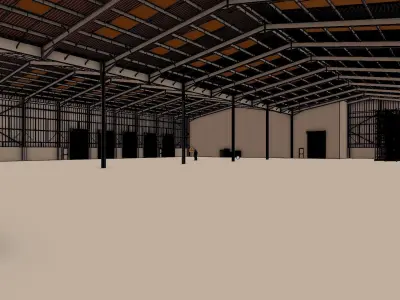 Warehouse Interior 12 Low-poly 3D model