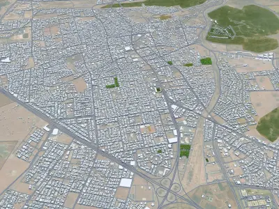 Hail Saudi Arabia Low-poly 3D model