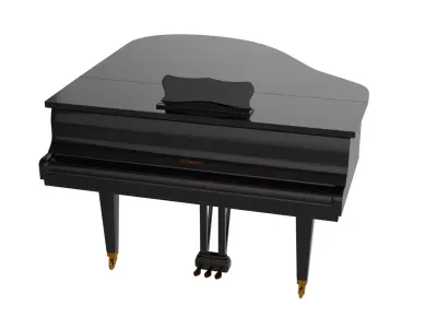 Grand Piano 1K to 8K 3D model