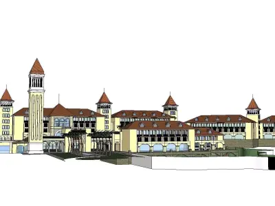 vacation spot-Resort-Fashion Leisure Hotel-0236 3D model