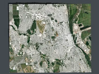 Cityscape Rostov on Don Russia 3D model