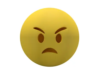 Angry Face V2 Pack Vol 1 Low-poly 3D model