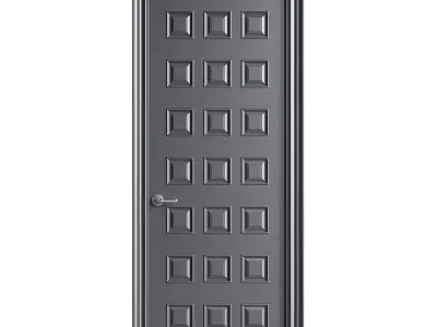 Modern entrance door 66 3D model