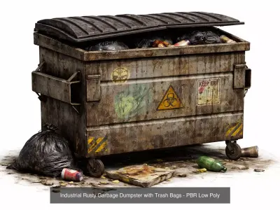 Street Props - Clutter Pack - Industrial Trash Assets - PBR