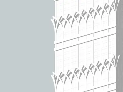 Union Properties Tower Low-poly 3D model