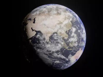 Earth - made in Blender  Low-poly 3D model