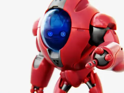 ASTRONAUT BOT V-2000  RIGGED 3D model
