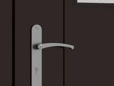 Plastic door 06 3D model