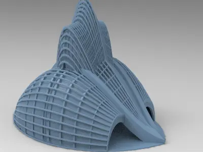 Scf fi Queens crown hall 2  3D model