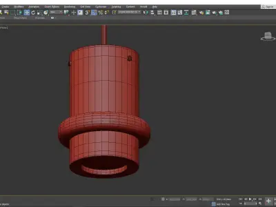 Beckenham One Light Pendant Light Low-poly 3D model