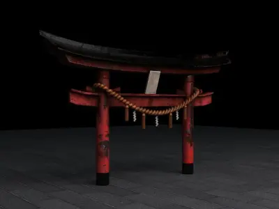 Japan torii 3D model