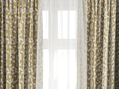 Curtain Set 40 3D model