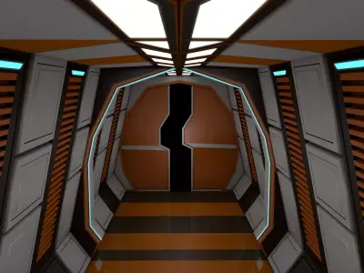 Sci Fi Corridor  3D model
