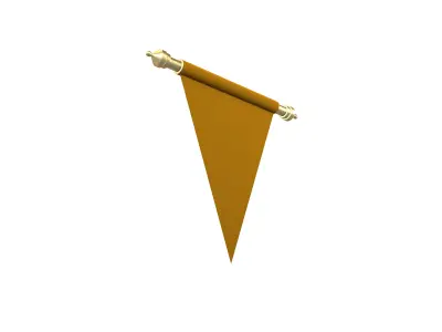 Pennant V2 007 Low-poly 3D model