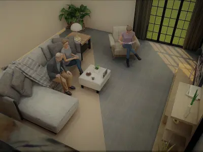 Living Room 3D model