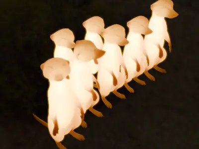 Indirect Lighting for Meerkats 3D model