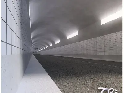 B TYPE TUNNEL SECTION 3D model